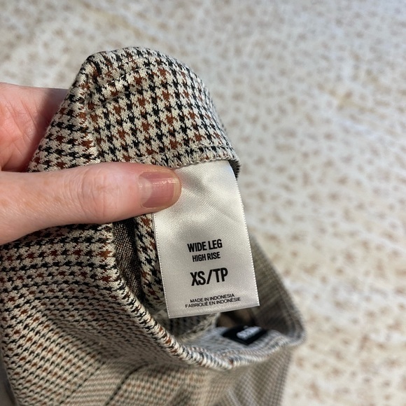 Express rust orange and black wide leg pants - Picture 4 of 8